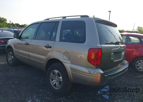 2005 Honda Pilot Ex-L из США, поврежденный, VIN 2HKYF18535H542128